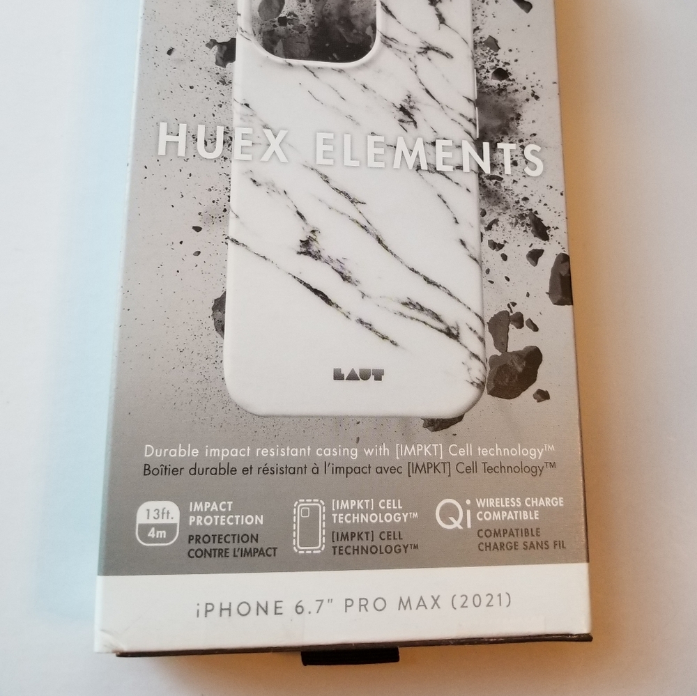 ❗LAUT Huex Elements iPhone 6.7" Pro Max White Marble Case❗
